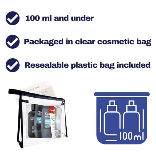 Travel Toiletries Set for Men - Travel Size Toiletries Kit for Hospital, Overnight Stay - Airport Security Approved Liquids — view 3