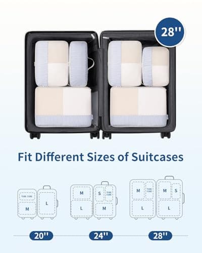 Narwey 7 Set Packing Cubes for Suitcases, Travel Organiser Bags for Luggage — view 3