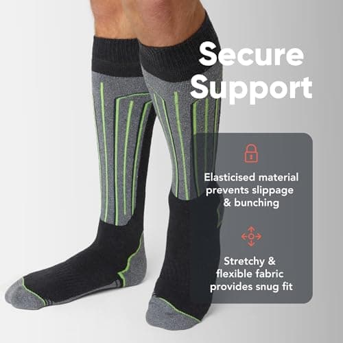 FM London Unisex (4-pack) Thermal Ski For Mens And Women Knee - High Socks, Multicoloured (Assorted), 6-11 UK — view 4