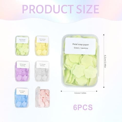 6Boxes Mini Travel Soap Paper Sheets — view 2