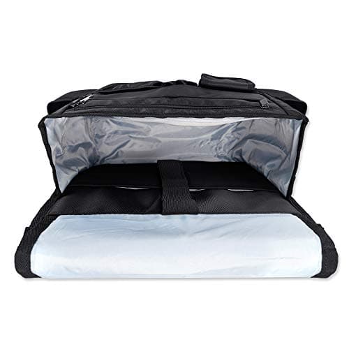 Luxja Car Seat Organiser, Car Storage Bag for Passenger Seat, Black — view 3