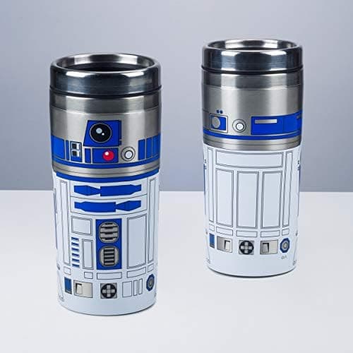 Paladone R2-D2 Travel Mug - Officially Licensed Star Wars Stainless Steel Flask, Novelty Gift for Lucas Film Fans, 450ml (15 fl oz) — view 3