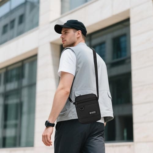 : GaoBangM Anti-Theft Sling Bag for Men Women, Waterproof Crossbody Bag — view 3