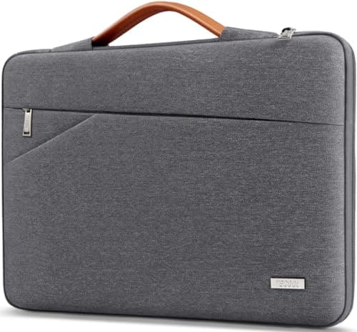 TECOOL 14 Inch Laptop Sleeve Protective Case with Handle and Pockets
