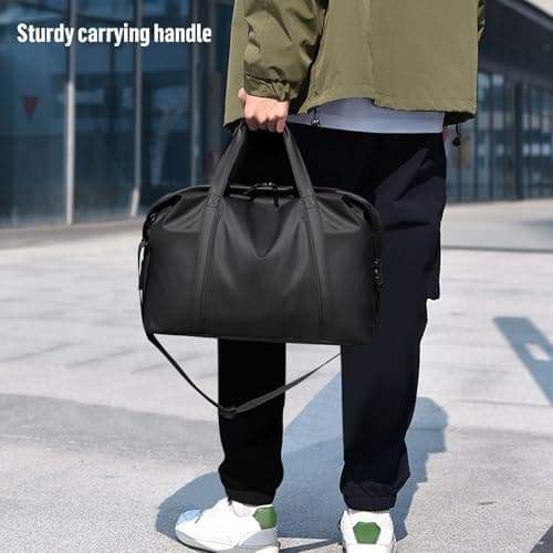 SZDPC Travel Duffel for Ryanair Cabin Bag 40x20x25 PU Leather Carry on Bag with Shoulder Strap — view 6