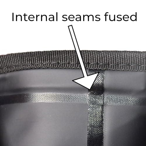 Fuzpig Waterproof Thigh Bag & Drop Leg Pouch – IPX6 Roll-Top Dry Bag with Quick-Access Side Pocket for Motorcycling, Horse Riding, Hiking & Dog Walking (Black) — view 5