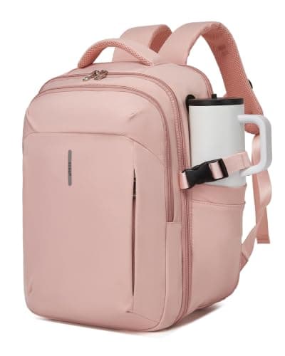 Kono Ryanair Cabin Bag 40x30x20, Underseat Travel Backpack, Pink
