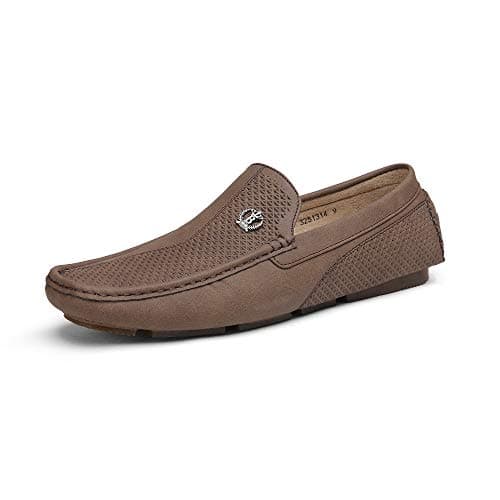 Bruno Marc Men's Driving Loafers Slip-on Shoes,Size 8.5,Brown,3251314