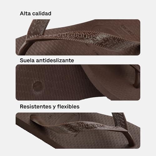 Havaianas Top Color Unisex Adults Flipflop Dark Brown 9/10 UK — view 4