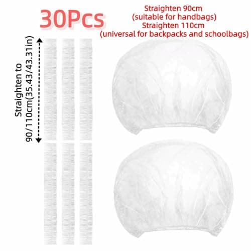 30Pcs Transparent Backpack Rain Covers, Disposable Lightweight Backpack Cover for Outdoor, Waterproof Dustproof Foldable(Straighten to 90 cm) — view 5