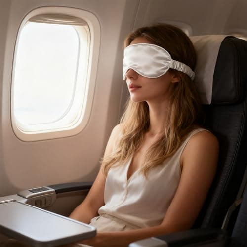Sleep Silk Sleep Comfortable Blindfold Eyeshade Satin Eye Covers Eye for Girls Women Kids Favor- White — view 5