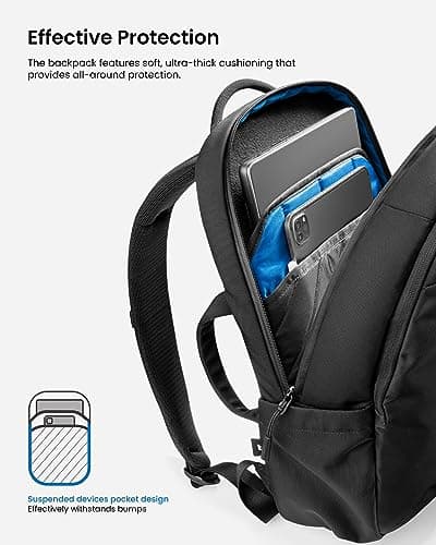 tomtoc Business Laptop Backpack Minimalist Daypack Daily Commute Work, 20L — view 3