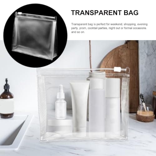 10pcs Travel Toiletry Bag PVC Cosmetic Bag for Camping Fitness Use — view 3
