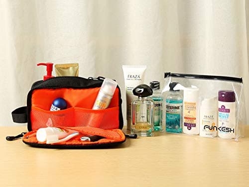 Mens Toiletry Bag Waterproof Organizer Bag Travel Shaving Dopp Kit Perfect Travel Accessory Gift, Black, 1 Count (Pack of 1), Classic — view 6