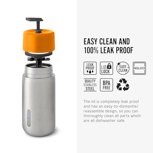 BLACK + BLUM Insulated Travel Cup | Leak Proof | 340ml | Orange — view 3
