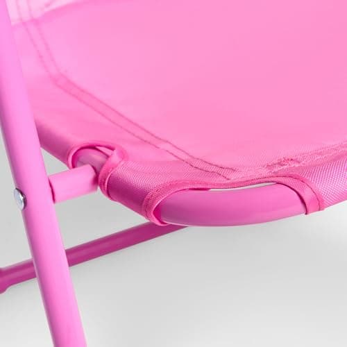 OHS Kids Camping Chair Unicorn, Kids Beach Chair with Umbrella Lightweight Comfy Steel Frame Folding Childrens Camping Chairs Perfect for Camping Trips Beach Garden, Pink — view 6