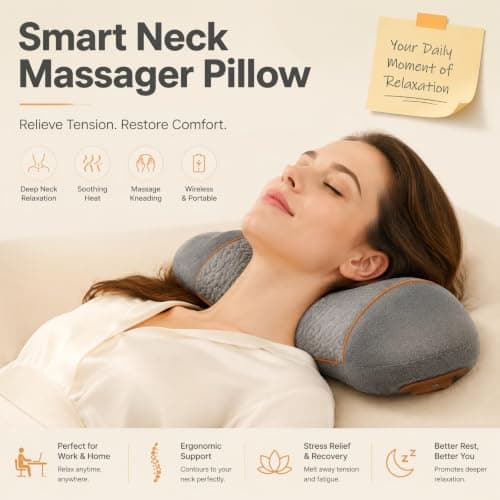 Neck Massager Pillow, 3 in 1 Neck Massager, Electric Massager Neck Pillow — view 2