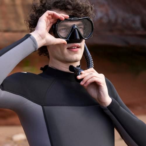 Osprey Adult Snorkel Set with Tempered Glass Mask & Semi-Dry Snorkel — view 3