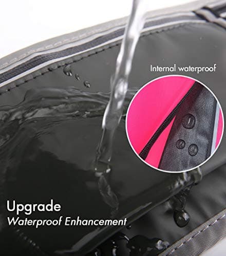 GORWRICH Running Belt Waterproof Phone Holder Waist Pack (Pink) — view 5