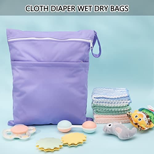 Heyu-Lotus 2 Packs Wet Bag for Swimming,Waterproof Wet Dry Bags Diaper Bags — view 5