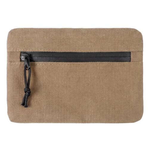 Sorcristy Belt Zipper Pouches for Men Women Compact EDC Pouch (Brown)