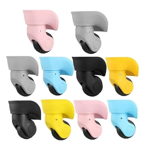 Replacement Luggage Wheels for Suitcases - DIY Repair Kit 5-Pack Rotating Trolley WheelsYellow L Accessories for Easy Travel — view 4