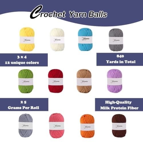 Knitiss Crochet Kits for Beginners Adults, All in One Crochet Starter Kit — view 4
