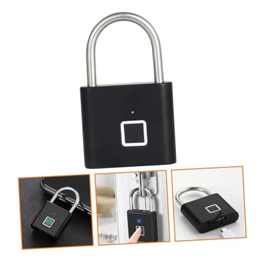 Portable Fingerprint Pad Lock for Iron Gate and Working Places — view 4