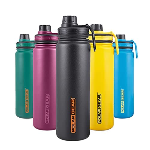Polar Gear Insulated Water Bottle Yellow 700ml Stainless Steel Double Wall — view 5