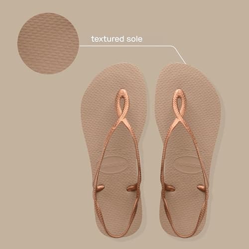 Havaianas Luna Women's Toe Separator, Rose Gold, 5 UK — view 6