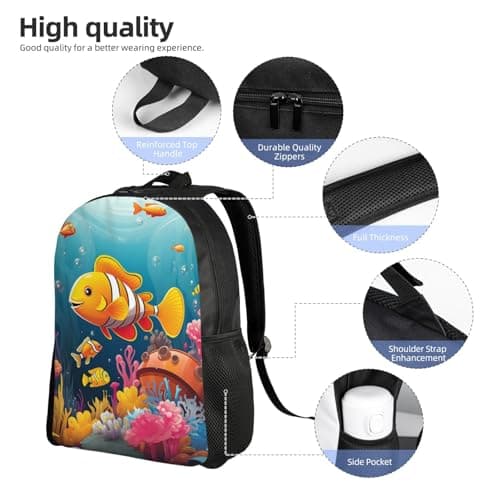 BVNMT Travel Laptop Backpack for Men Women,16 Inch Work Business Backpack — view 4