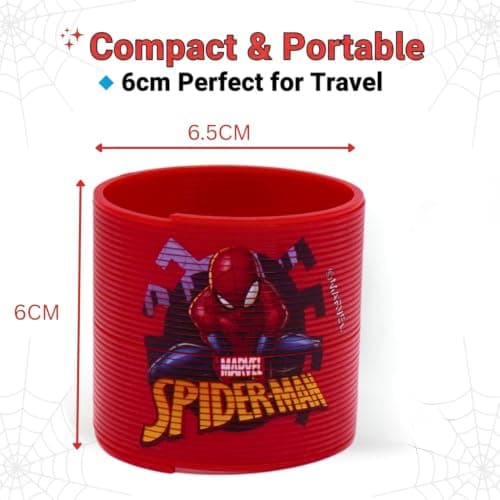 Marvel Spiderman Spring & Light Up Yoyo Toy Set for Kids 3+ – Official Superhero Fidget Toys, Sensory Bouncing Coil & LED Yo-Yo, Indoor Outdoor Play, Party Bag Filler, Birthday Gifts for Boys Girls — view 3