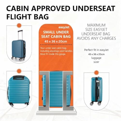 Underseat Travel Case, Teal, 45x36x20cm — view 3