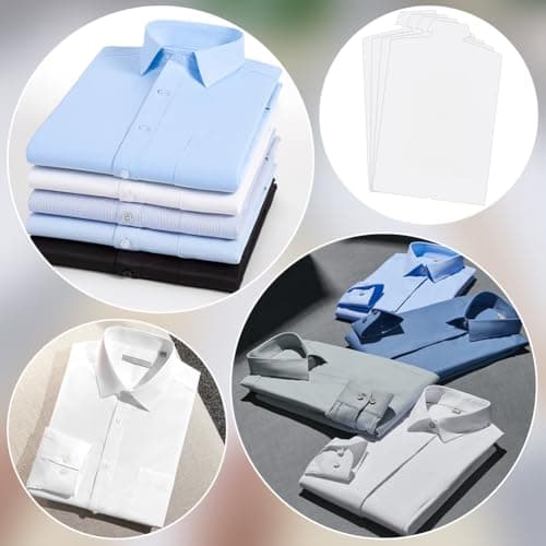 PH PandaHall 30 Pack Cardboard Shirt Insert Folding Form White Clothes Folder Boards for Packing Organizing Laundry Folders, 8.6x13.7 inch — view 5
