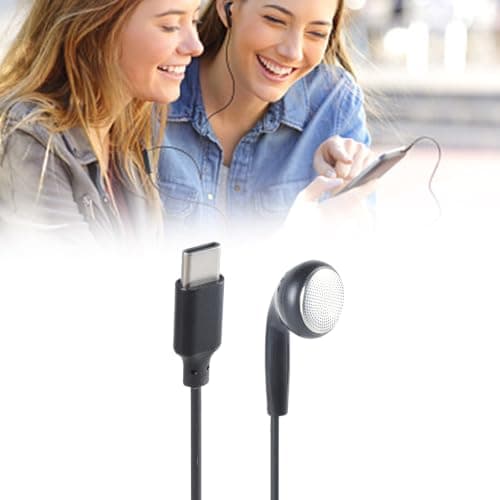 ljhnba USB Type C Earplugs Single Side Earphones for Travel Running — view 2