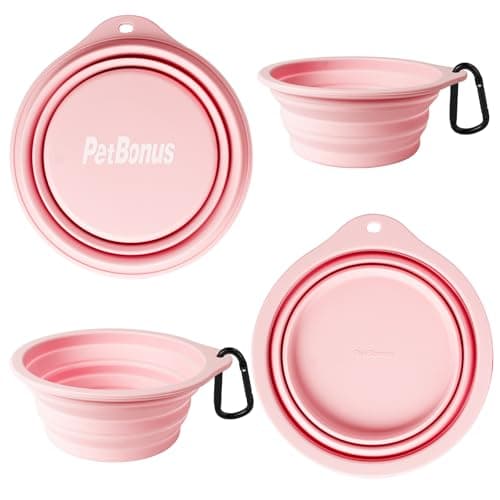 PetBonus 2-Pack Collapsible Dog Bowls, Portable Travel Dog Water Food Bowls — view 2