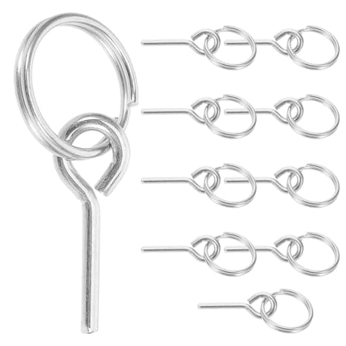 12pcs Tent Ring and Pin Connectors for Outdoor Camping Travel