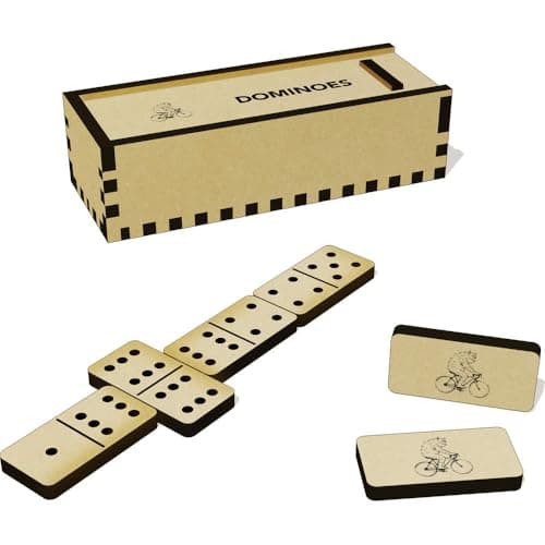 Azeeda 'Monster on Bike' Domino Set with Box (DM00054169) — view 2