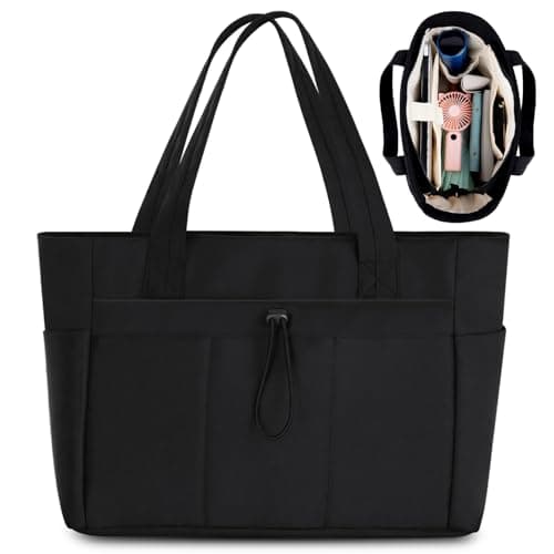 Aucuu Tote Bag for Women, Puffer Tote Bag for Women, Quilted Puffer To-te Bags with 15.6In Laptop Compartments and 40oz Water Bottle Pocket for Travel Work School Gym