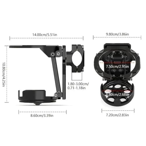 Bike Water Bottle Holder Adjustable Rotating Universal Foldable — view 5