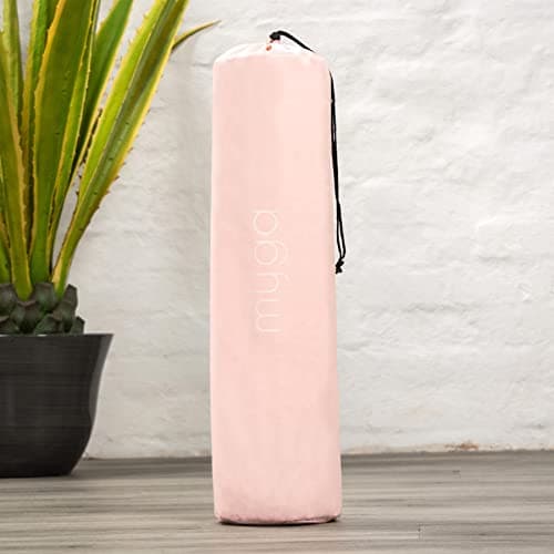 Myga Yoga Mat Bag - Compact Carry Bag for Yoga, Pilates, Fitness & Exercise Mat with Adjustable Strap for Women & Men - Lightweight Waterproof Travel Bag for Home Gym and Studio - Pink — view 3