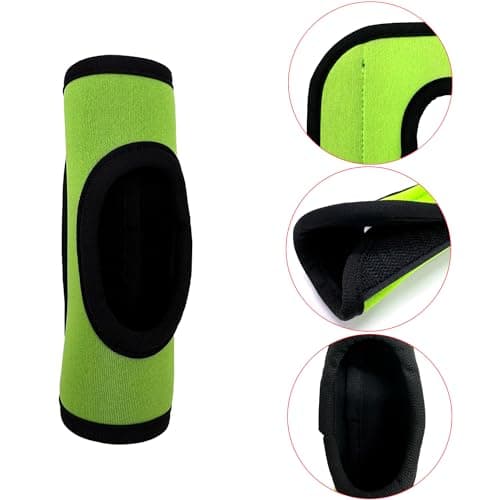 KOSTOO Neoprene Luggage Handle Wrap Soft Grip Handle Cover Luggage Identifier with Hollow Design for Suitcases Luggage Travel Accessories (3 PCS Green) — view 2