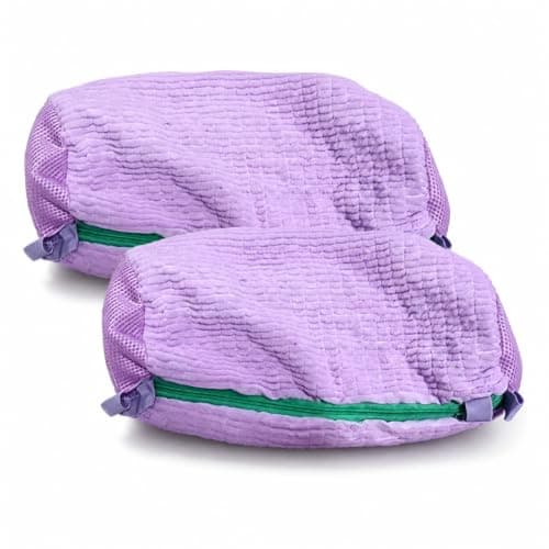 2-Pack Shoe Washing Bag Set, Purple Laundry Bags for Washing Machine