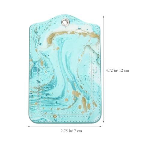 HYTROVE Pu Luggage Tag Travel Name Tag for Suitcase with Lightweight Portable Design and Stainless Steel Loop Suitable for Honeymoon and Anniversary Trips — view 2