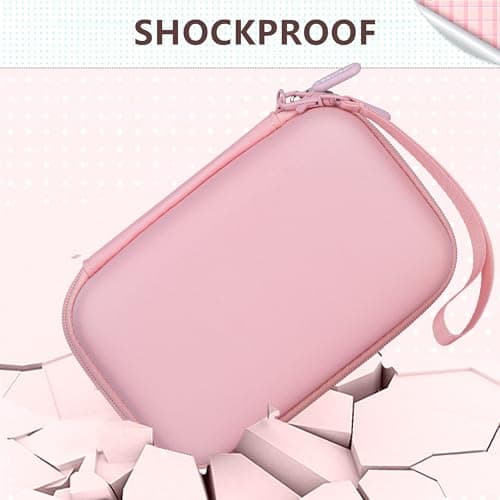 Leayjeen Kids' Instant Camera Case, Compatible with HiMont/Manttely/CAMCLID/GREENKINDER/Gofunly/Hangrui Brands, Includes Hand Strap and Shoulder Strap (Case Only) Pink — view 5