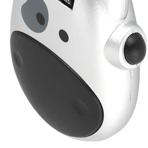 Baxnore 3 Digit Code Combination Lock High Security ABS Material Cow Shape Design Password Lock for Pram Stroller Luggage Black Silver (Silver) — view 6