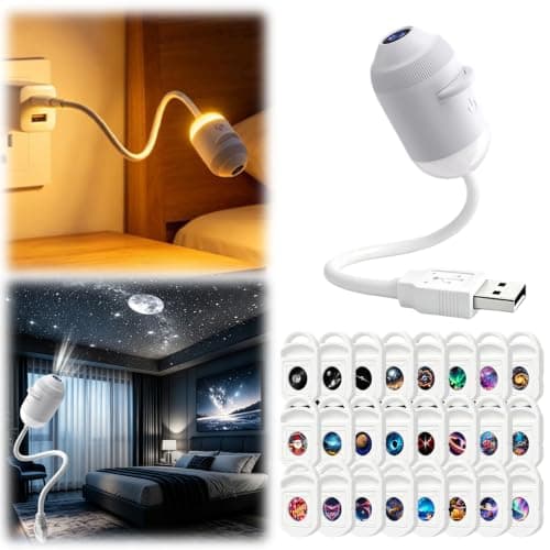 2-in-1 Galaxy Star Projector USB LED Night Light for Kids Adults — view 5