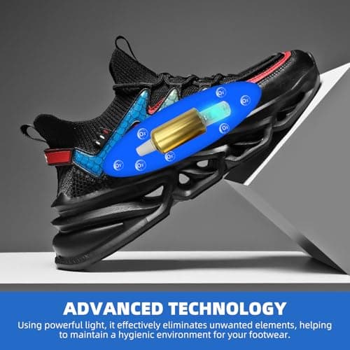 LNBEI UV Light Ozone Shoe Deodorizer, Portable U-V Shoe Cleaner for Sneakers, Boots, Dress Shoes (Black) — view 4