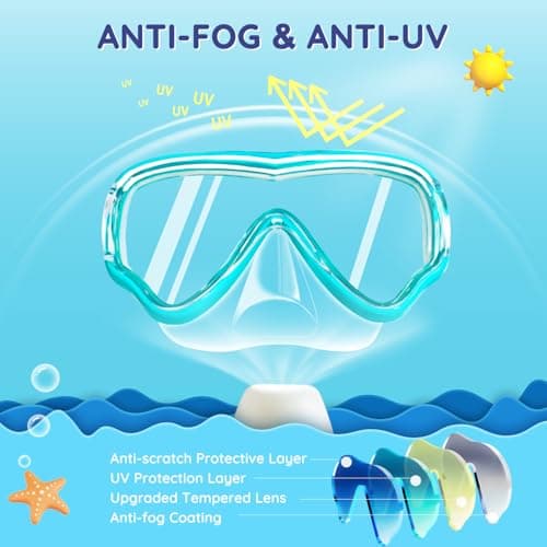 MOMUSE Kids Swim Goggles with Soft Strap, 3D Nose Cover for 3-14 Boys Girls — view 2