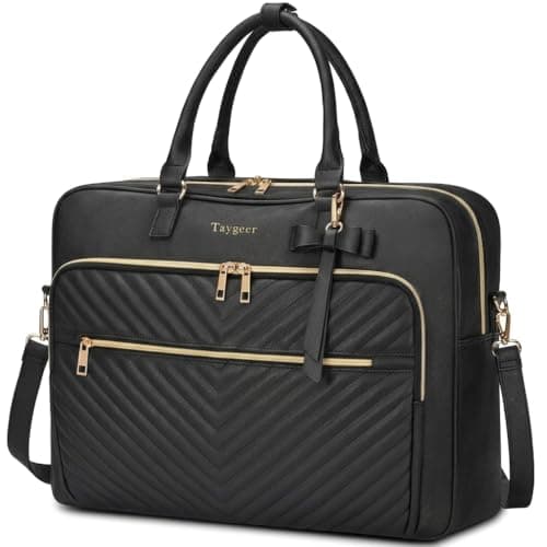 Taygeer Tote bags for women, Convertible Leather Quilted Tote Bag